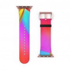 Vibrant Rainbow Watch Band 
