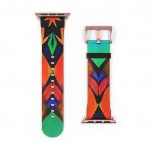 Vibrant Geometric Watch Band 