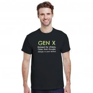 Gen X 'Raised by Chaos' Unisex Heavy Cotton T-Shirt