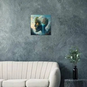 The Ember King's Ascent Canvas Print