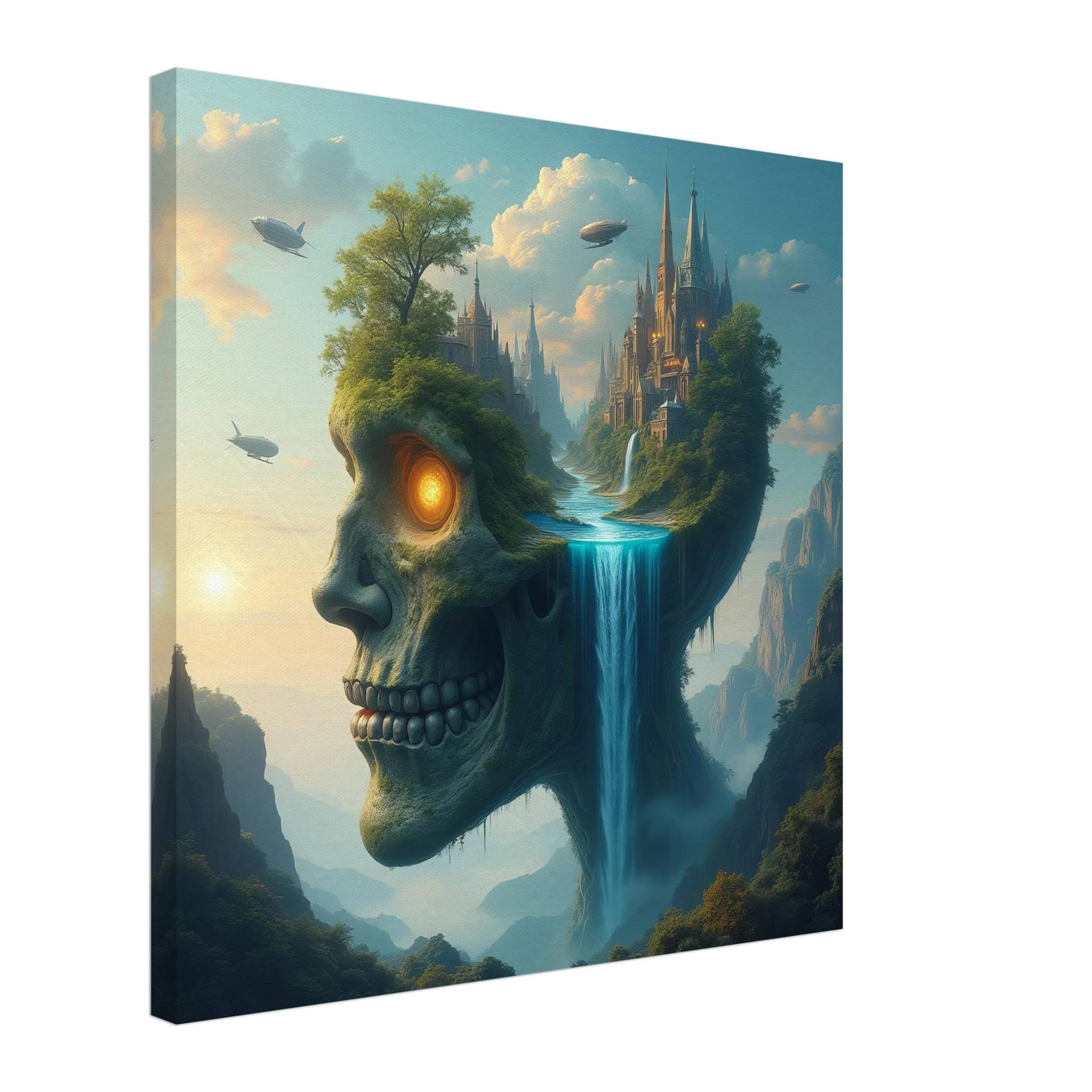 The Ember King's Ascent Canvas Print