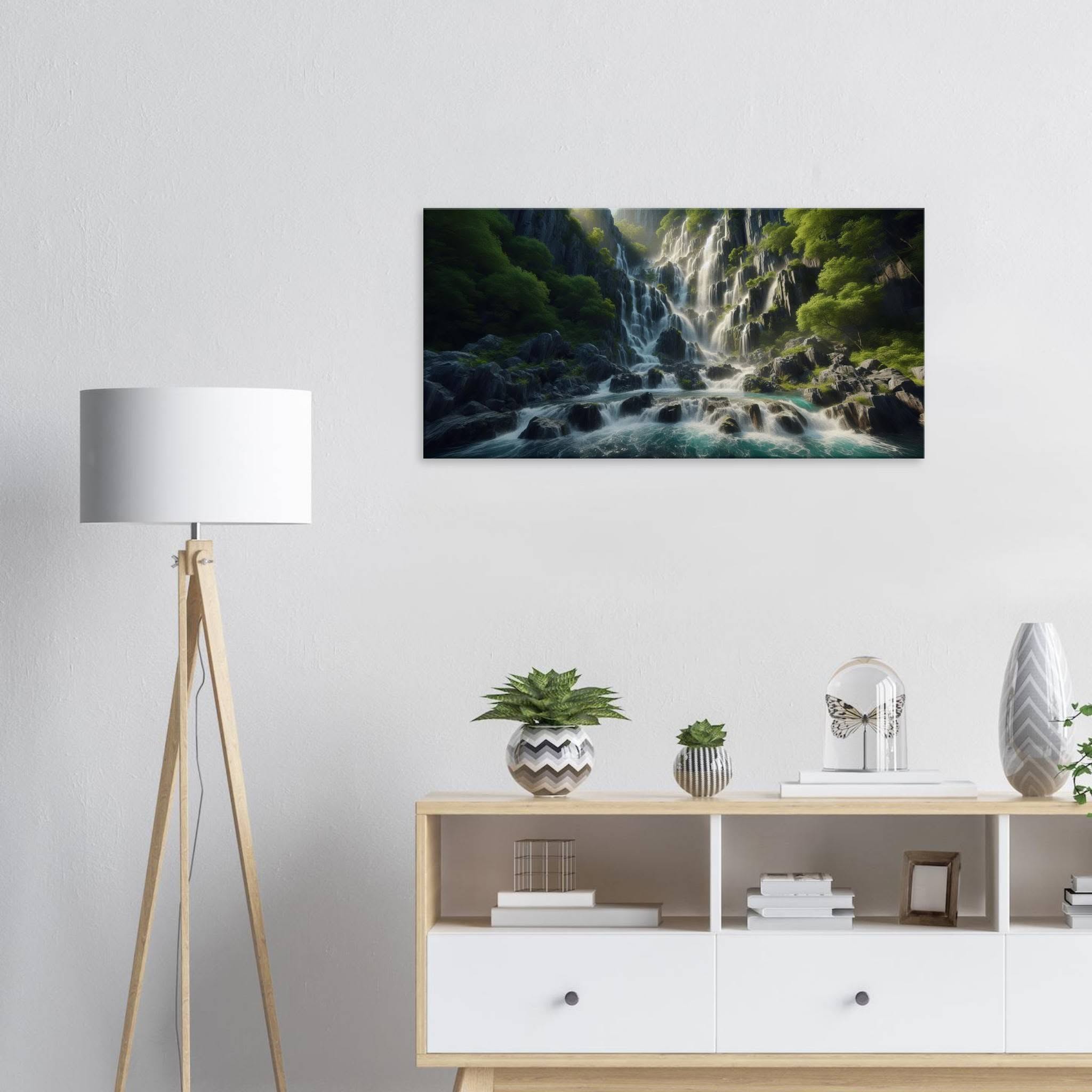 Cascade of Tranquility Canvas Print