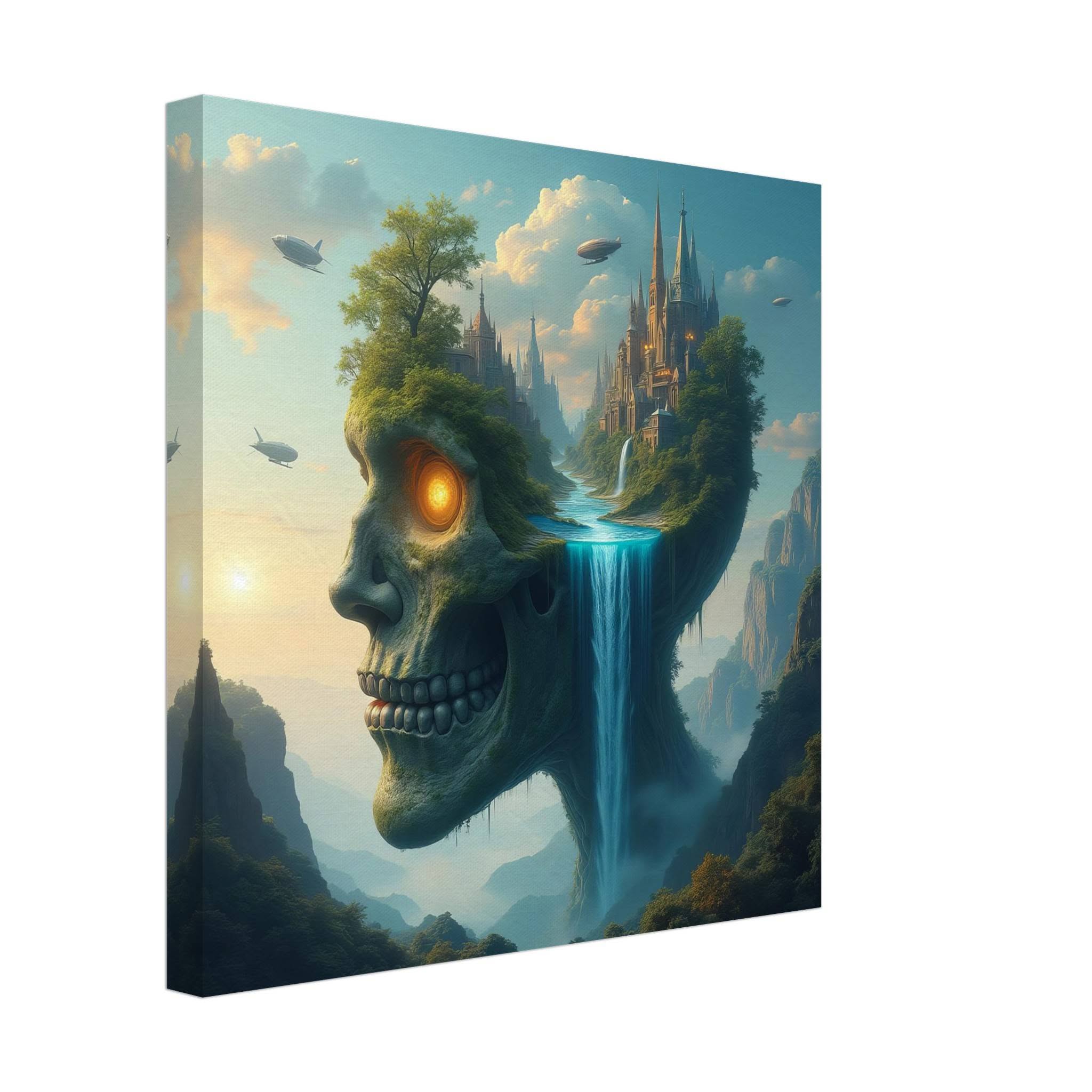 The Ember King's Ascent Canvas Print