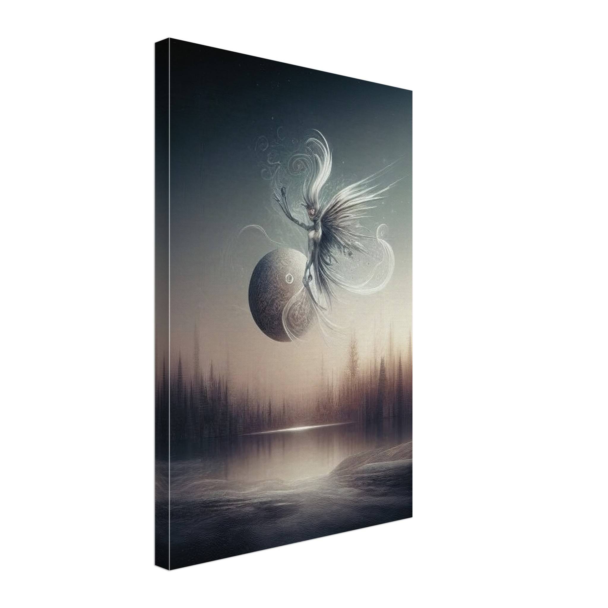 Lunar Serenade Canvas Wall Art