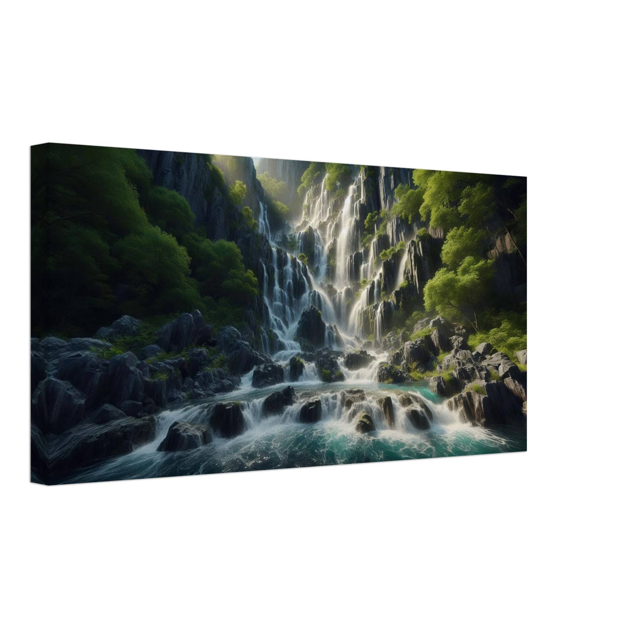 Cascade of Tranquility Canvas Print