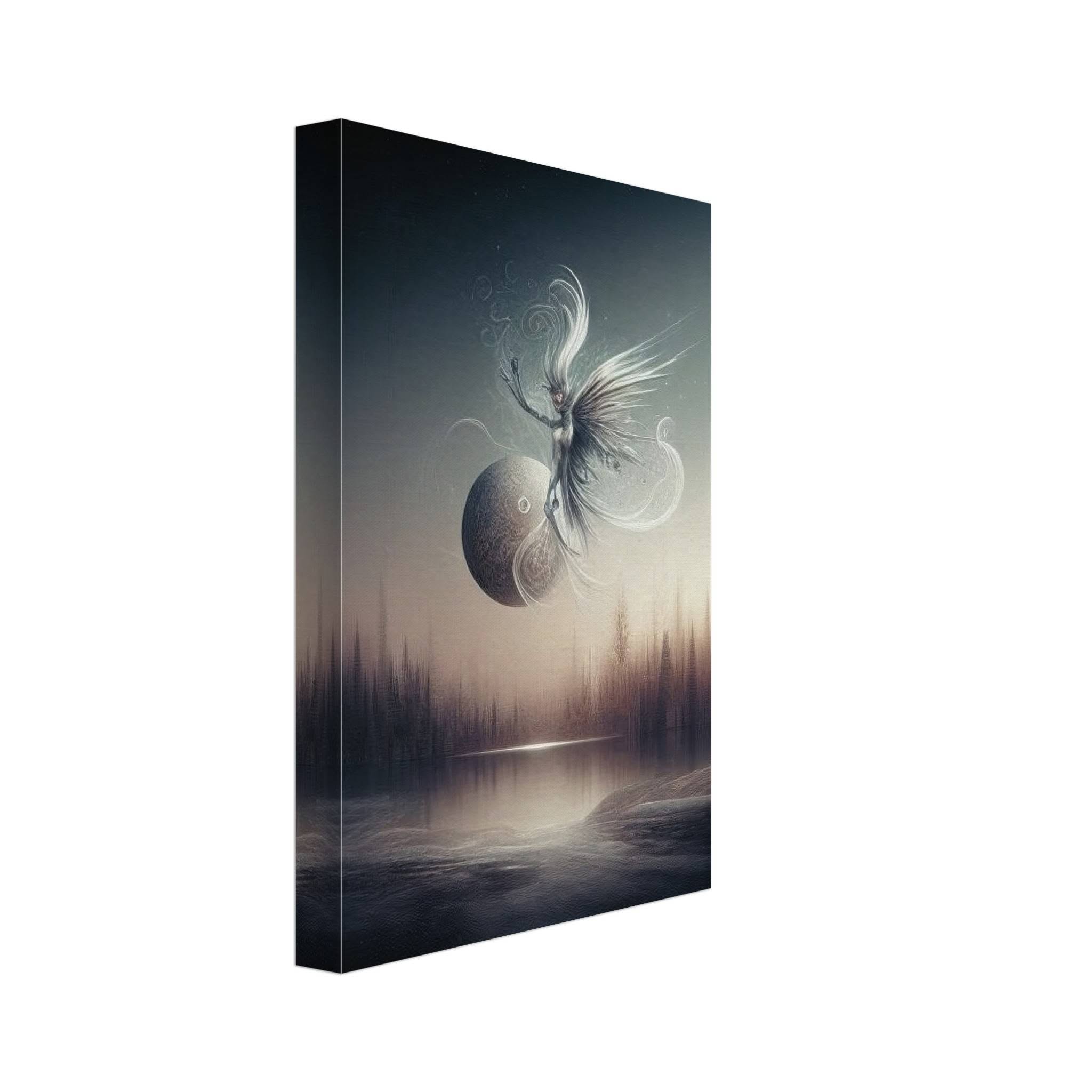 Lunar Serenade Canvas Wall Art