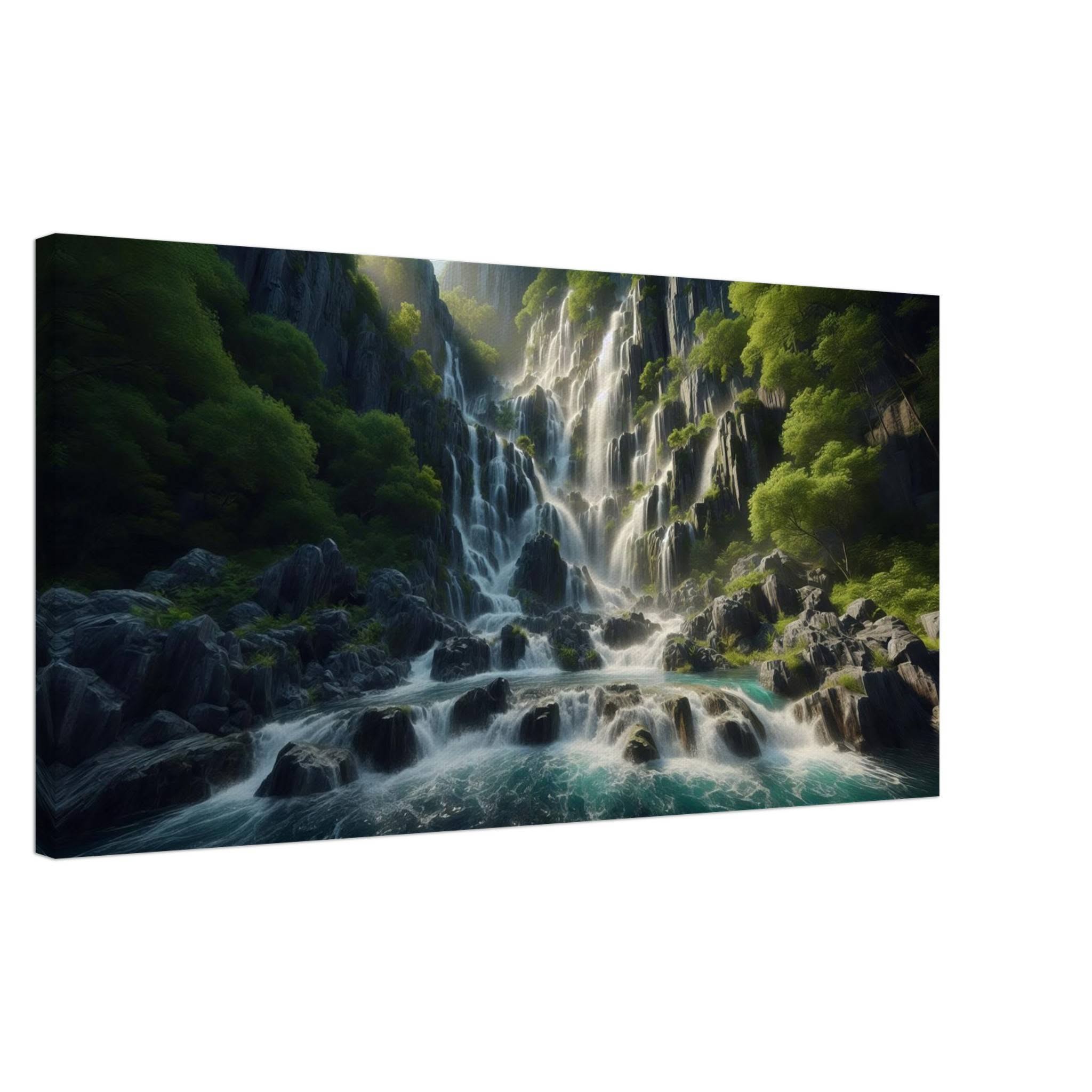 Cascade of Tranquility Canvas Print