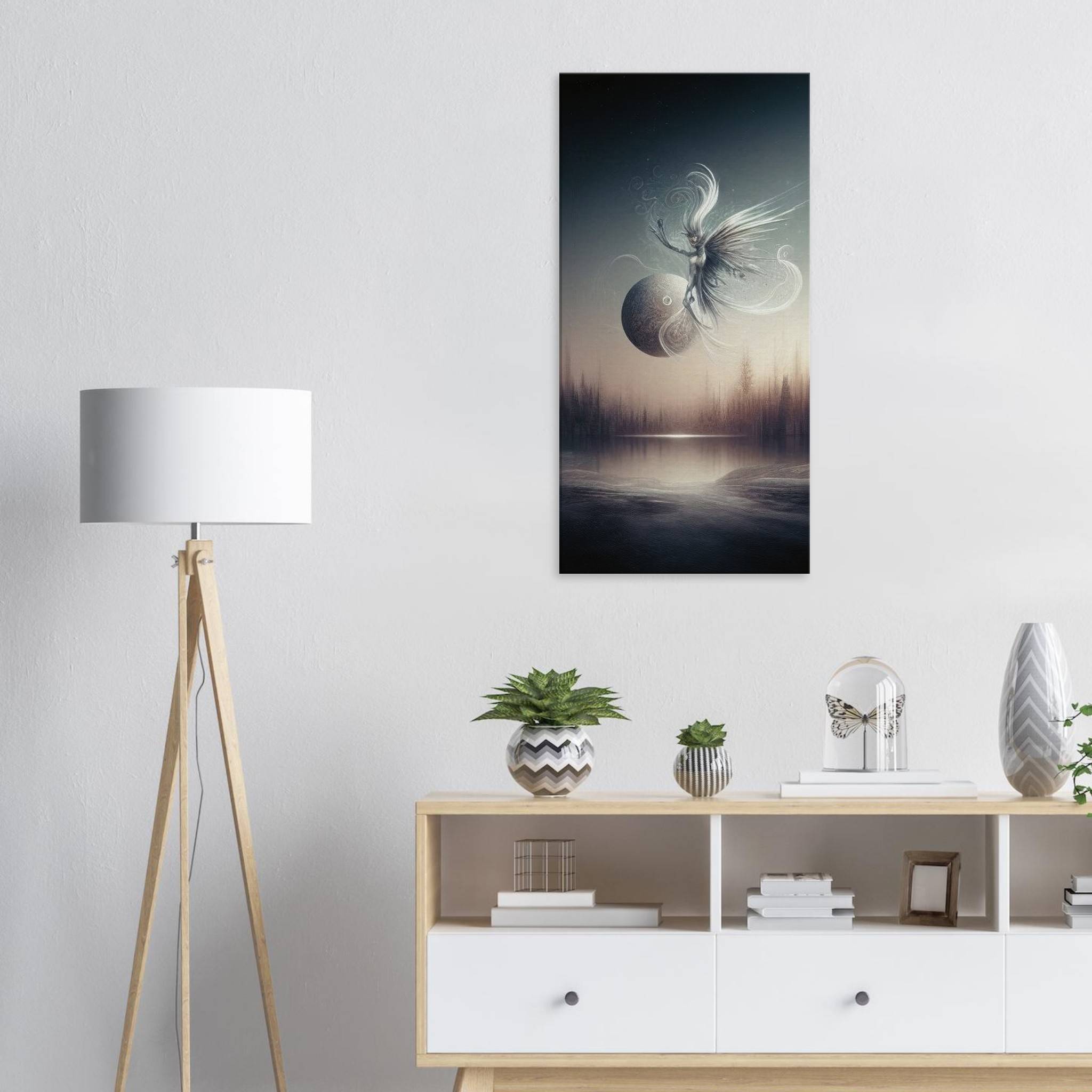 Lunar Serenade Canvas Wall Art
