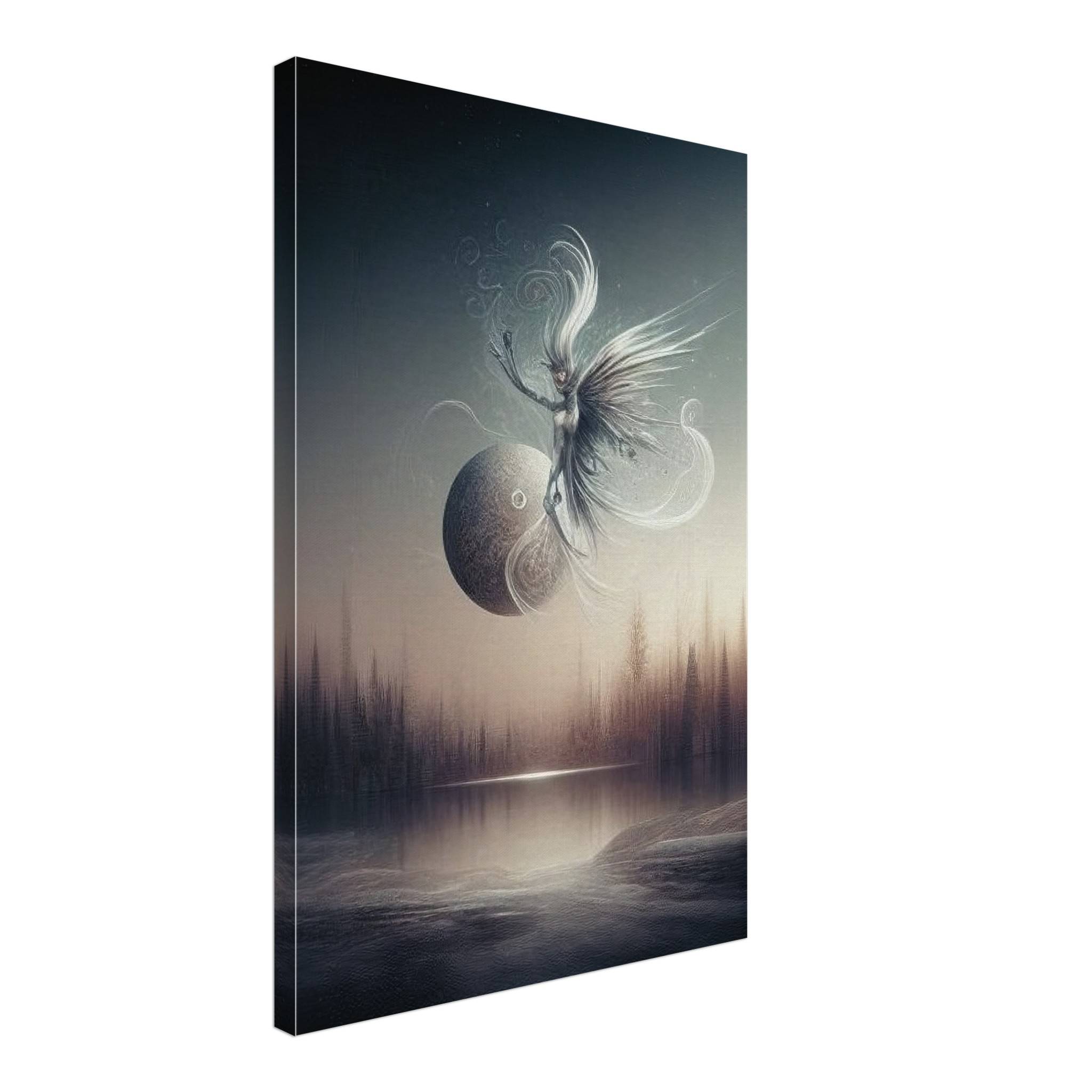 Lunar Serenade Canvas Wall Art