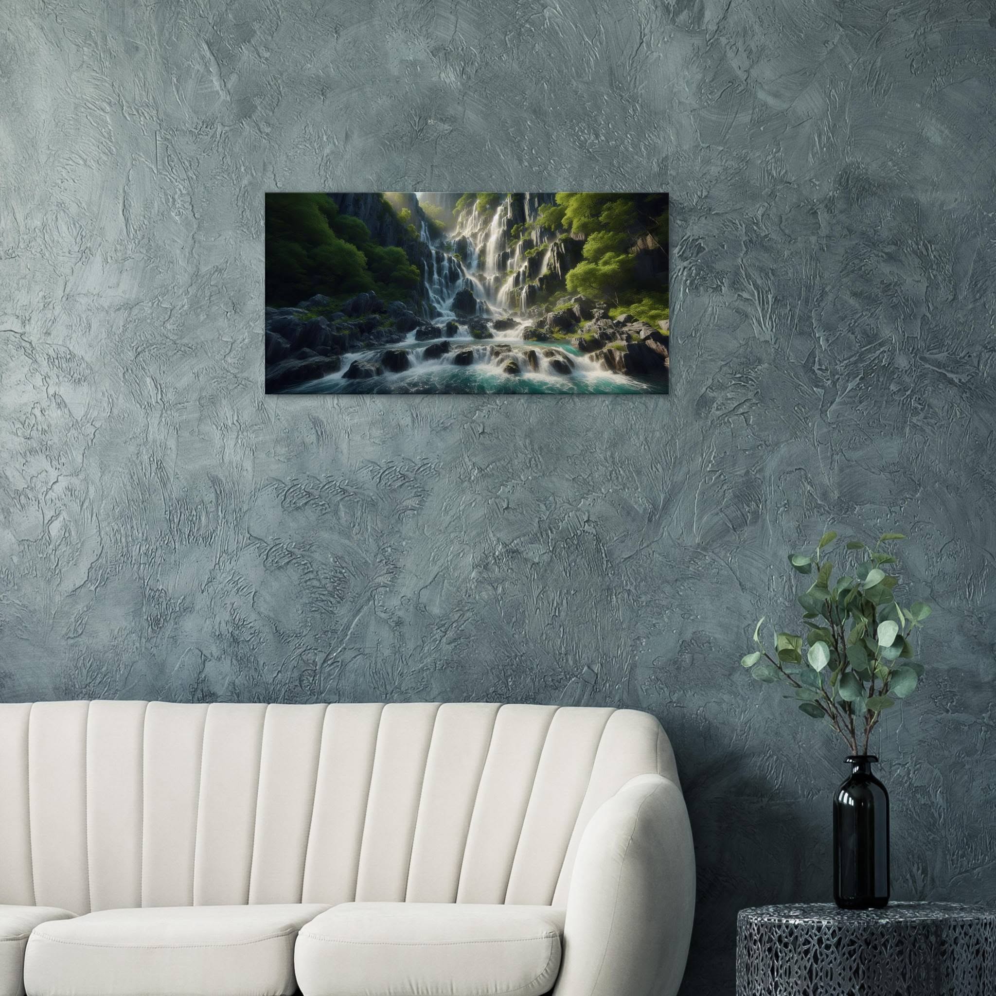 Cascade of Tranquility Canvas Print