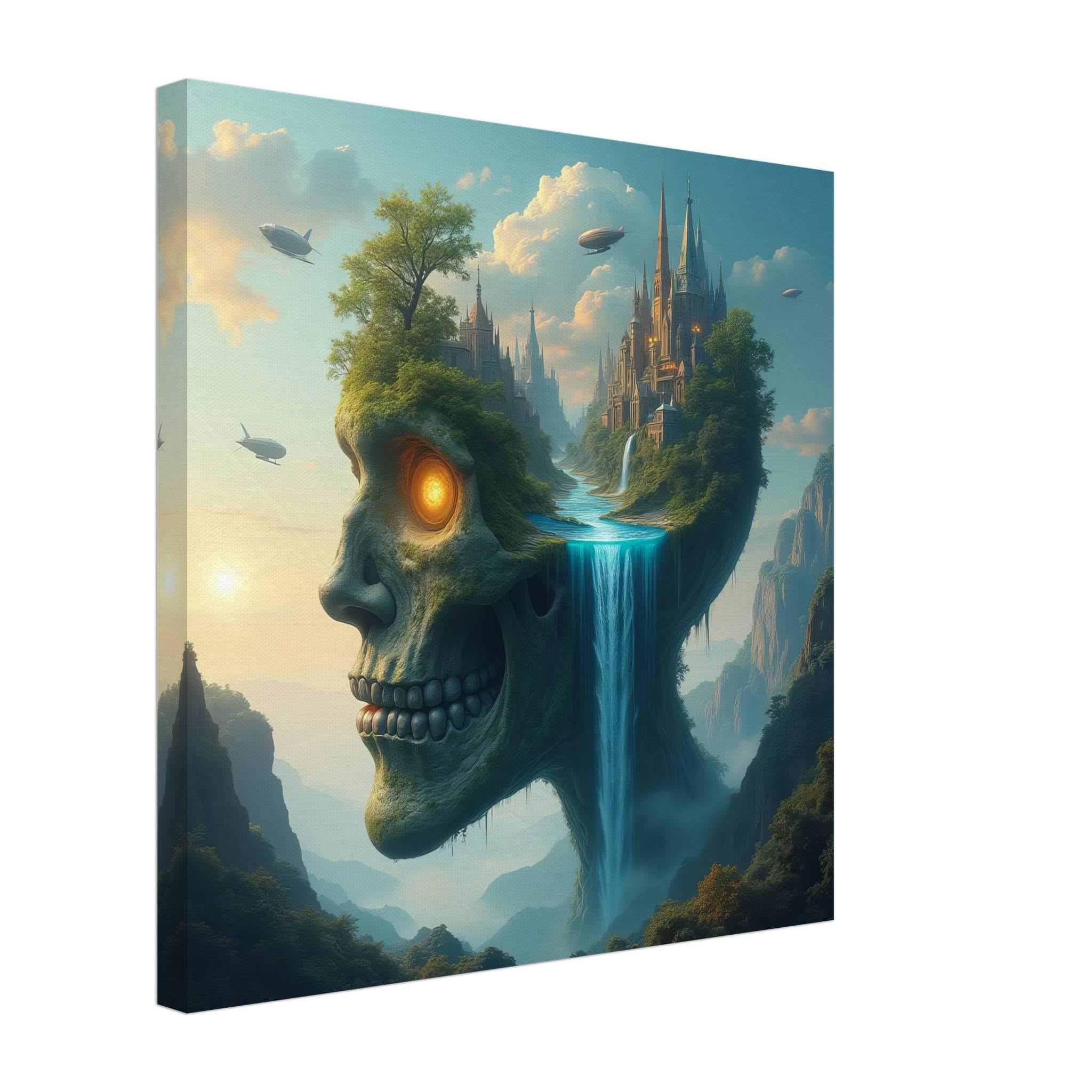 The Ember King's Ascent Canvas Print