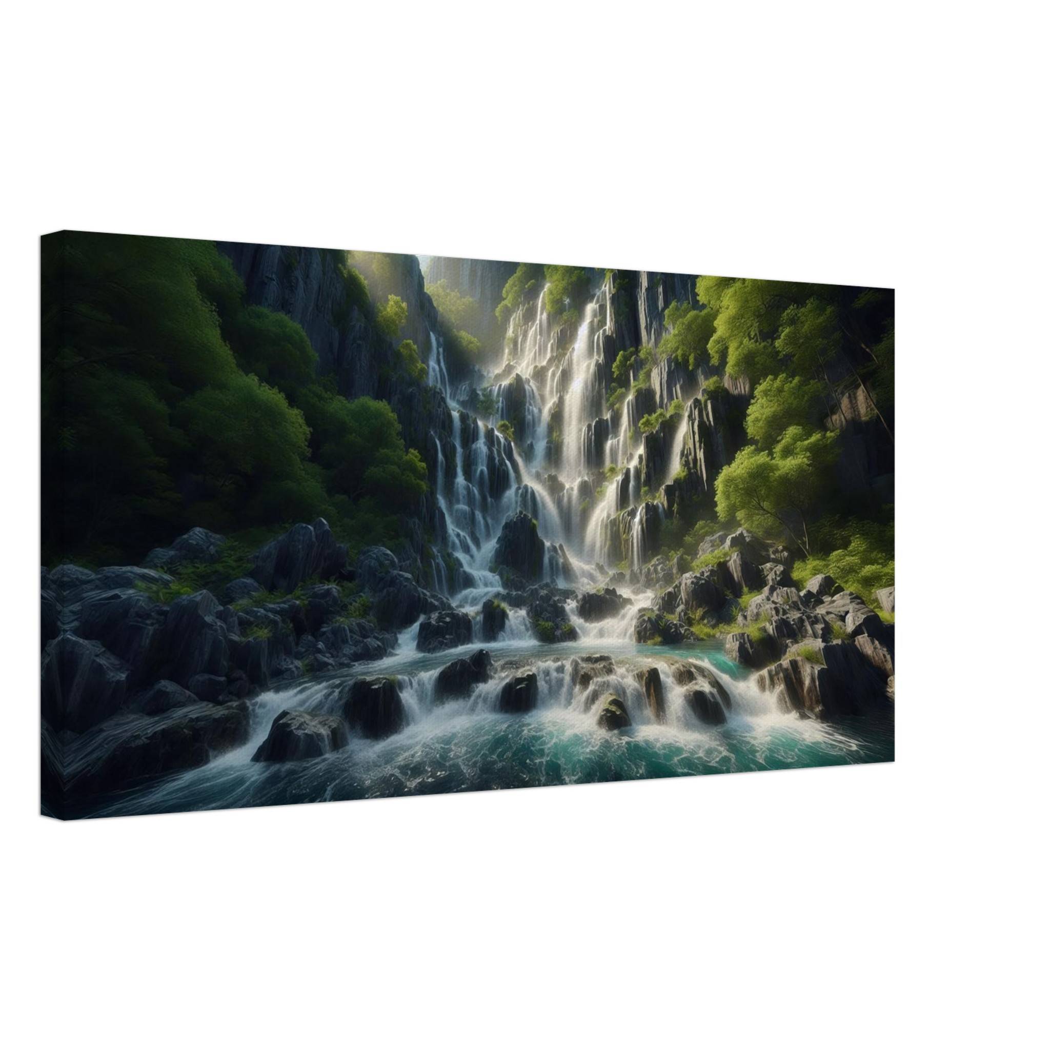 Cascade of Tranquility Canvas Print