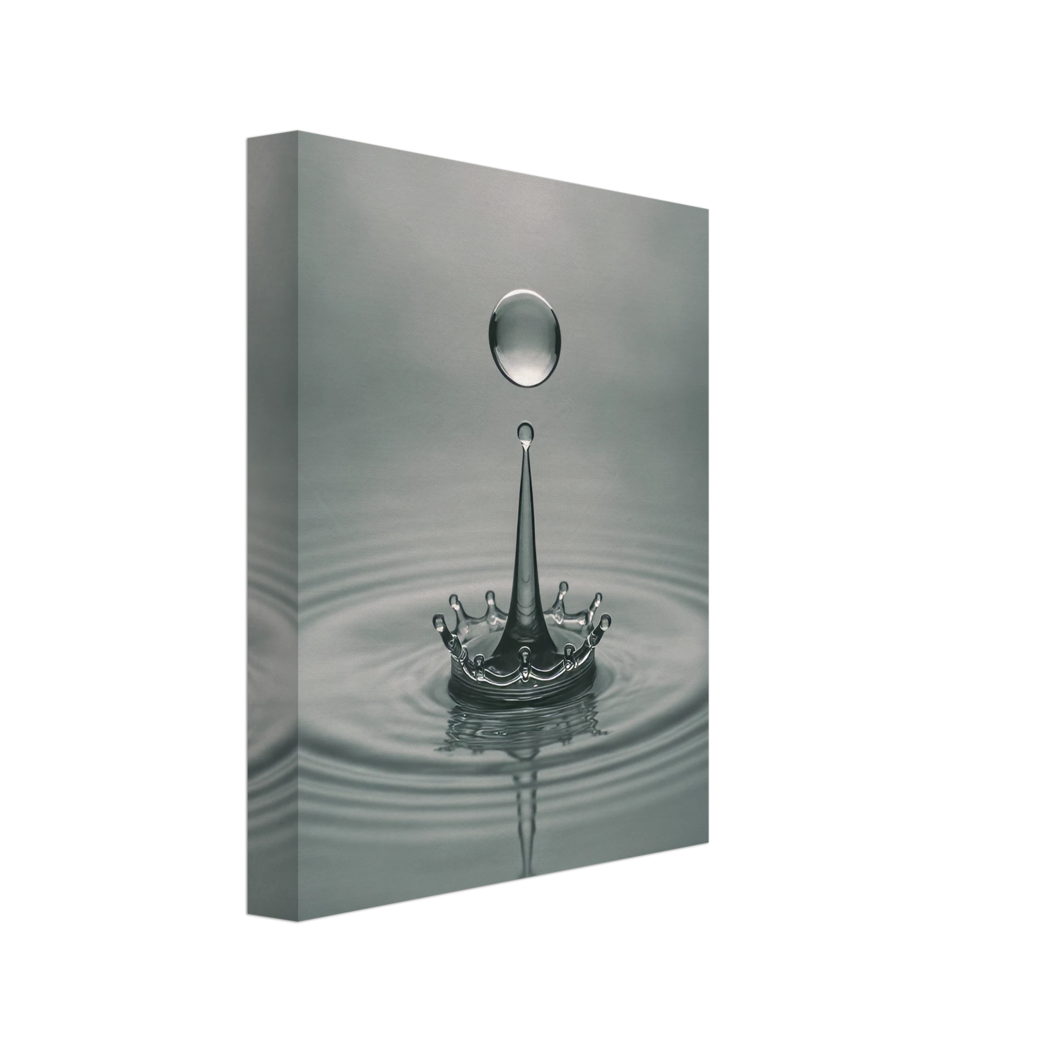 Crown of Silence Water Drop Canvas Print