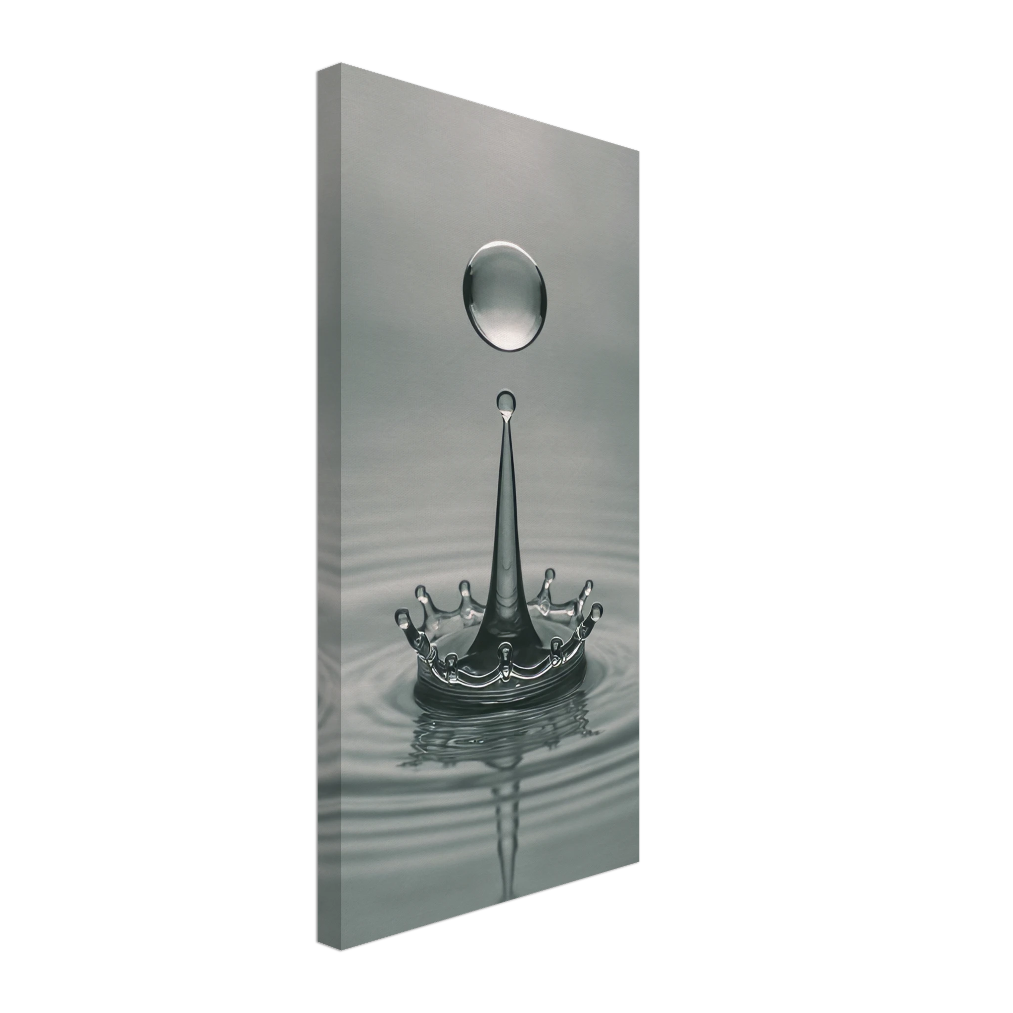 Crown of Silence Water Drop Canvas Print
