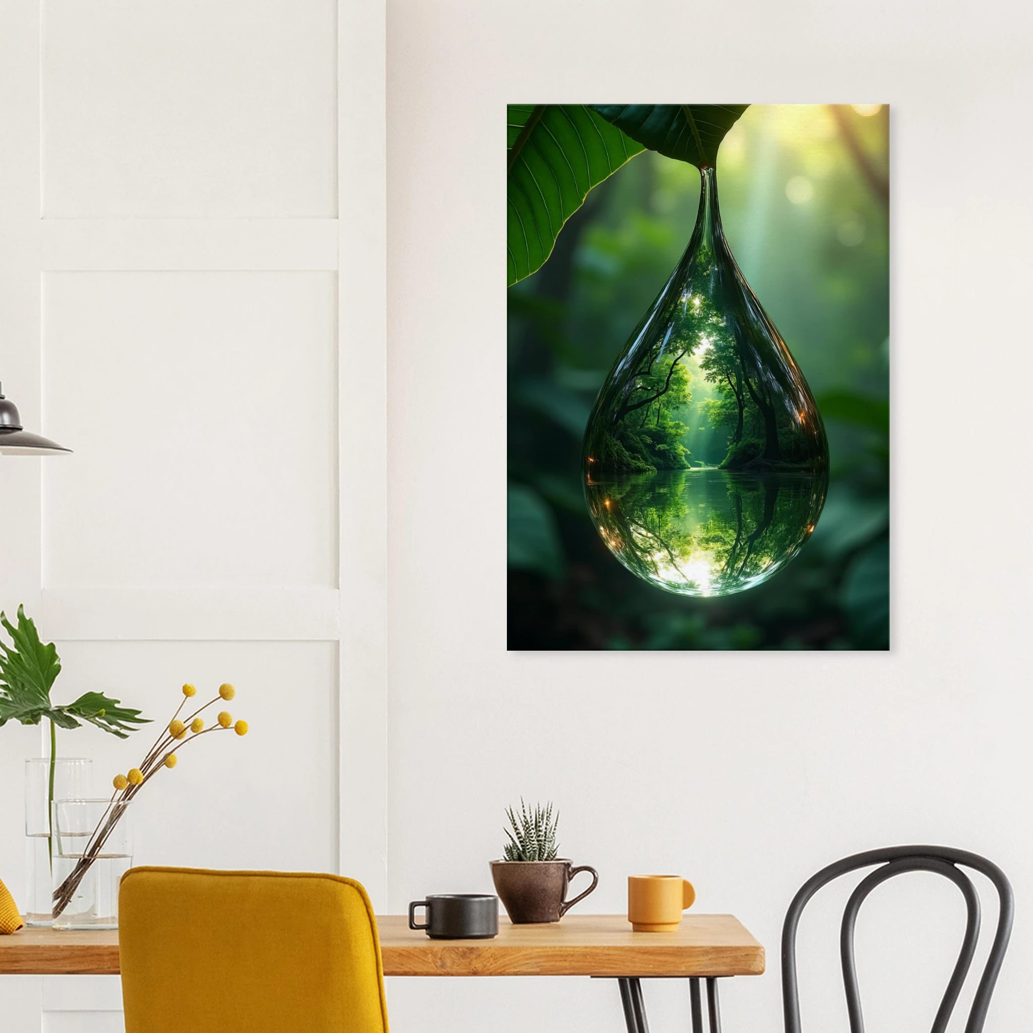 Emerald Echoes Canvas Wall Art