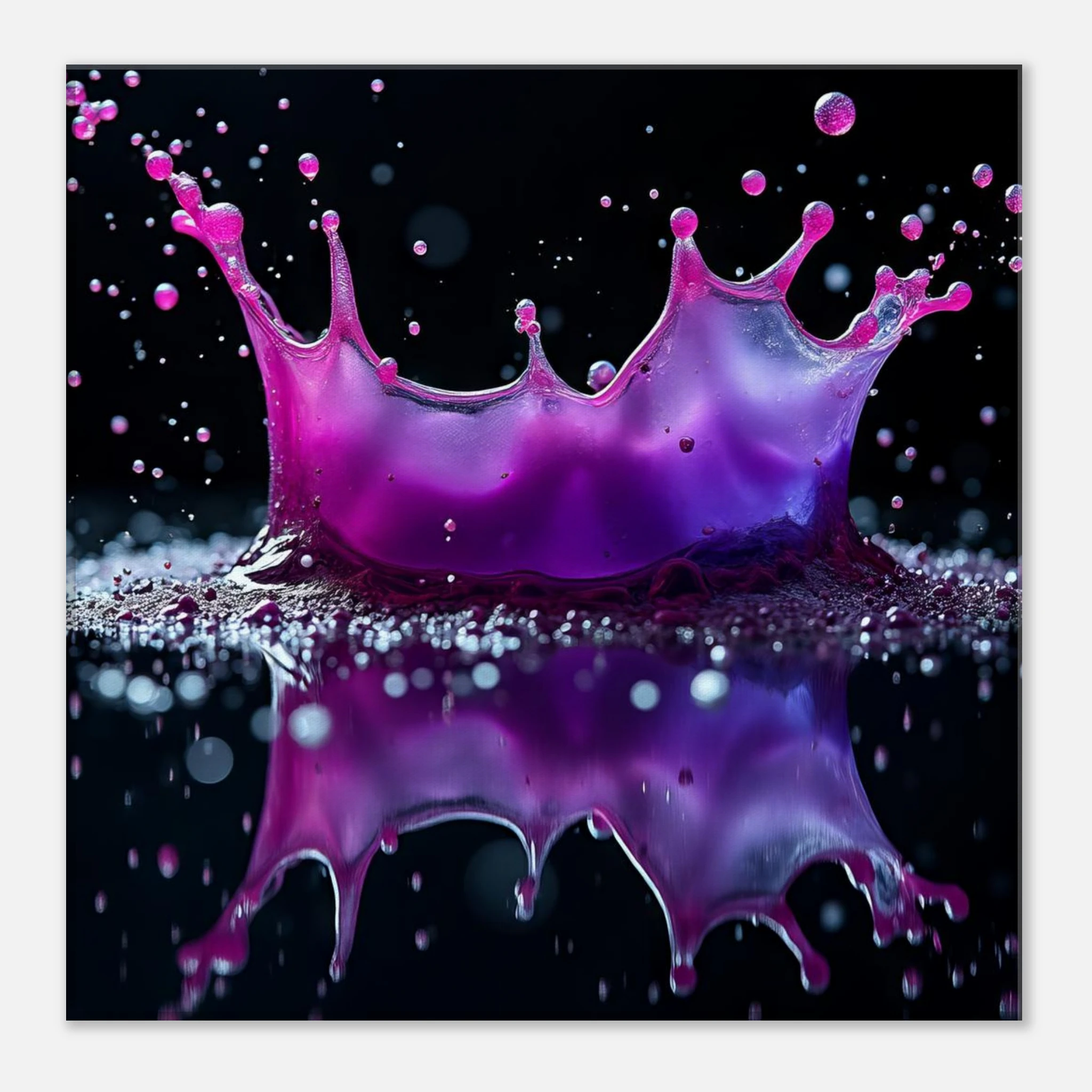 Amethyst Collision Canvas Wall Art