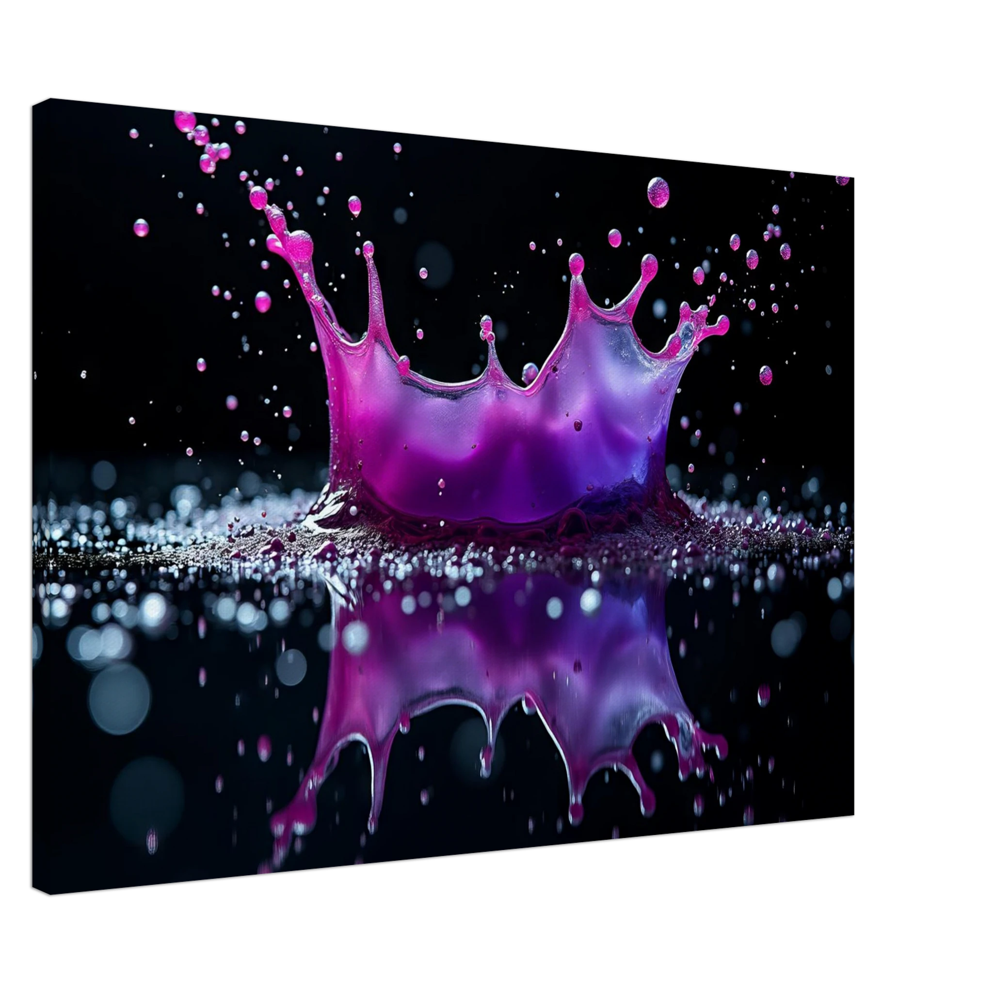 Amethyst Collision Canvas Wall Art