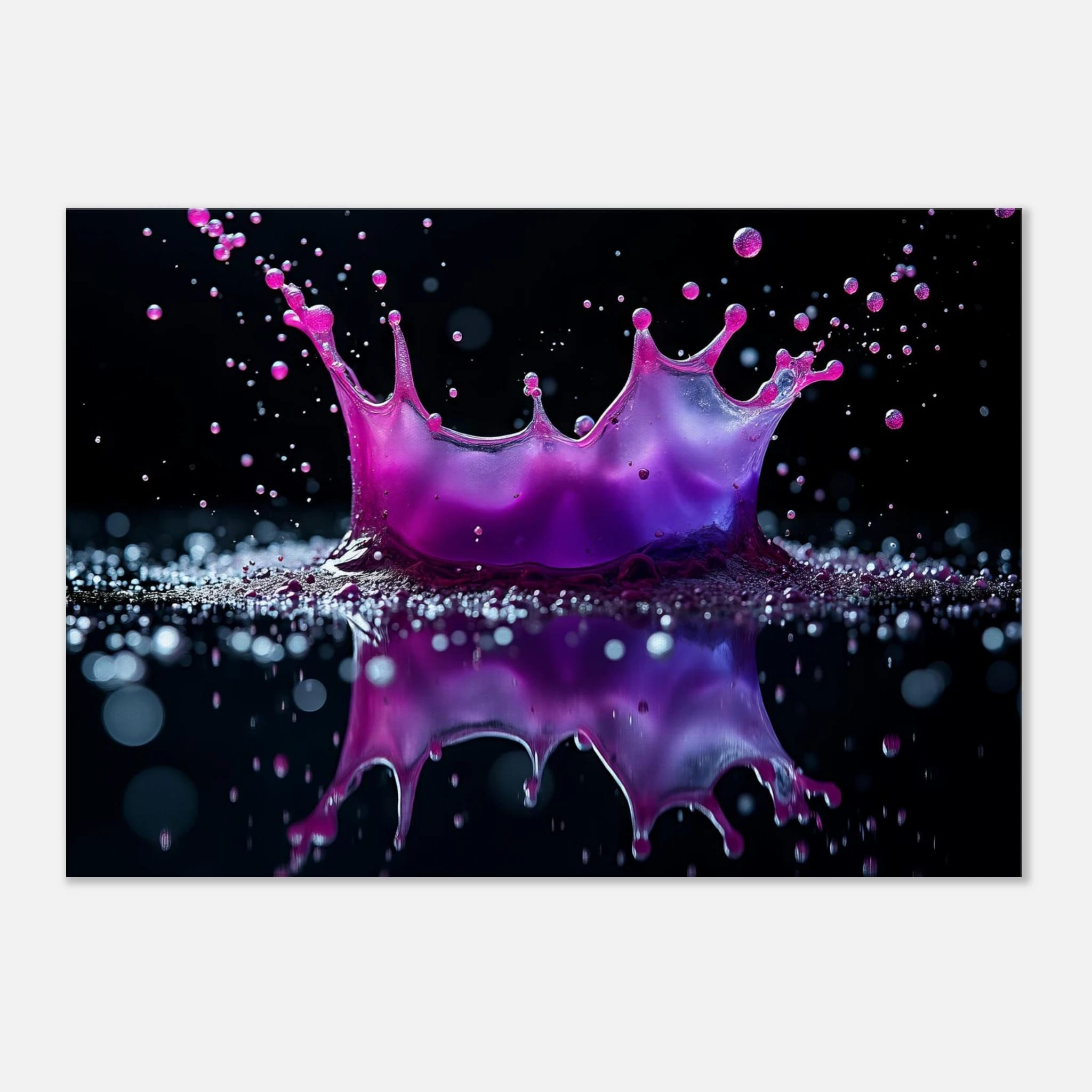 Amethyst Collision Canvas Wall Art