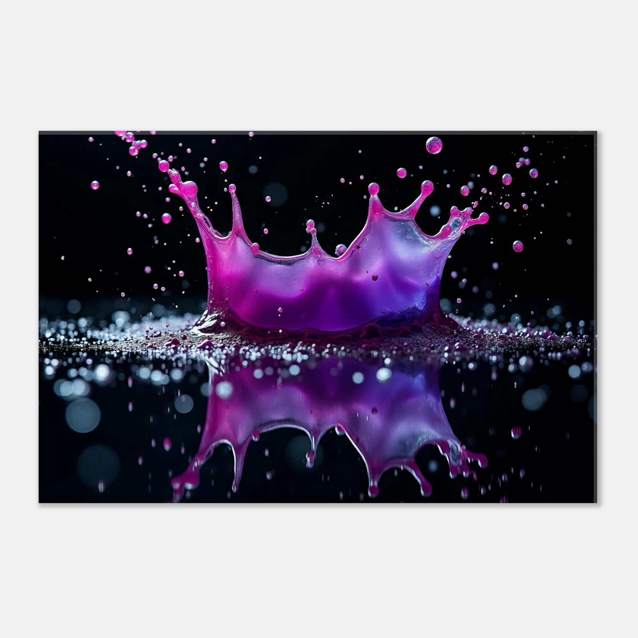 Amethyst Collision Canvas Wall Art