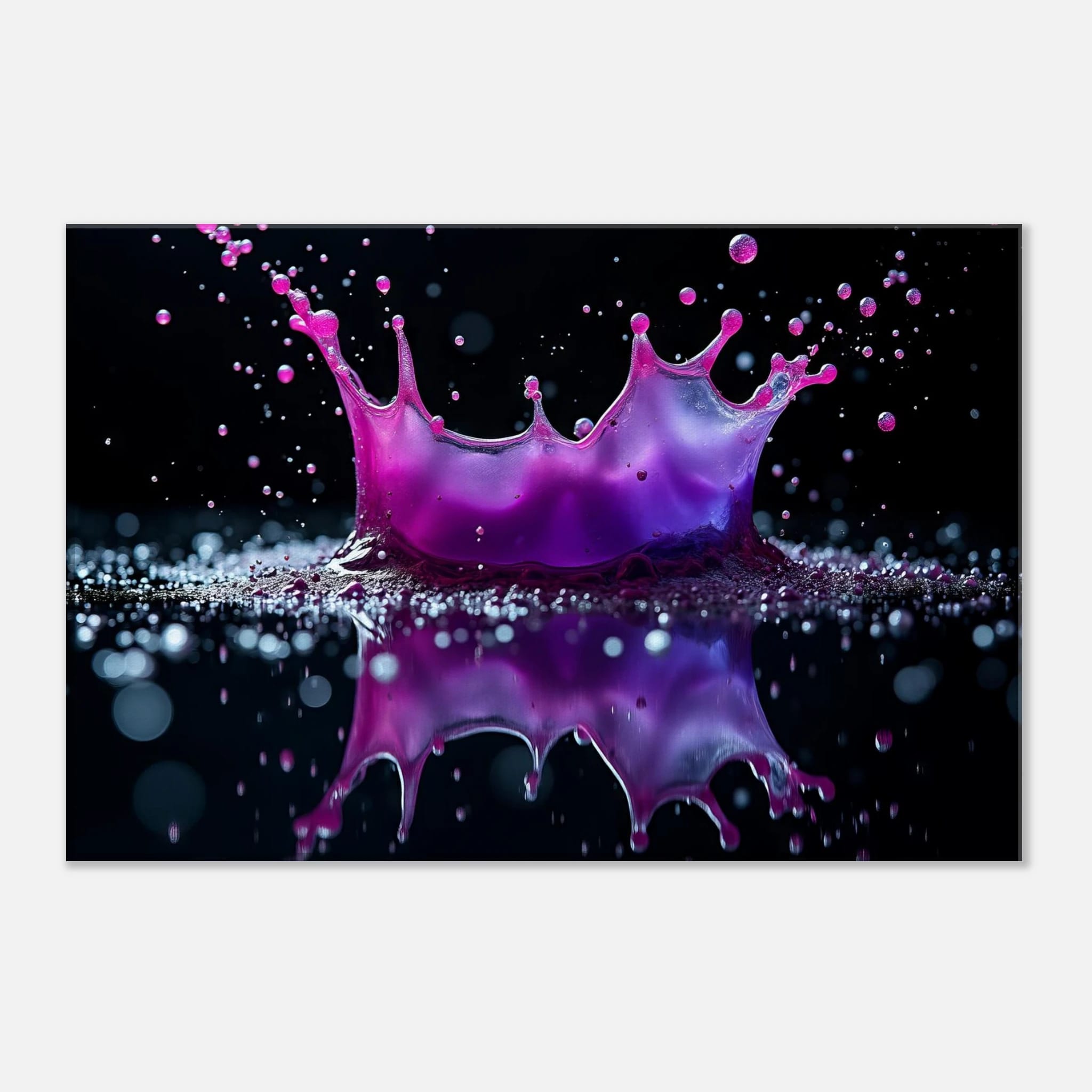 Amethyst Collision Canvas Wall Art