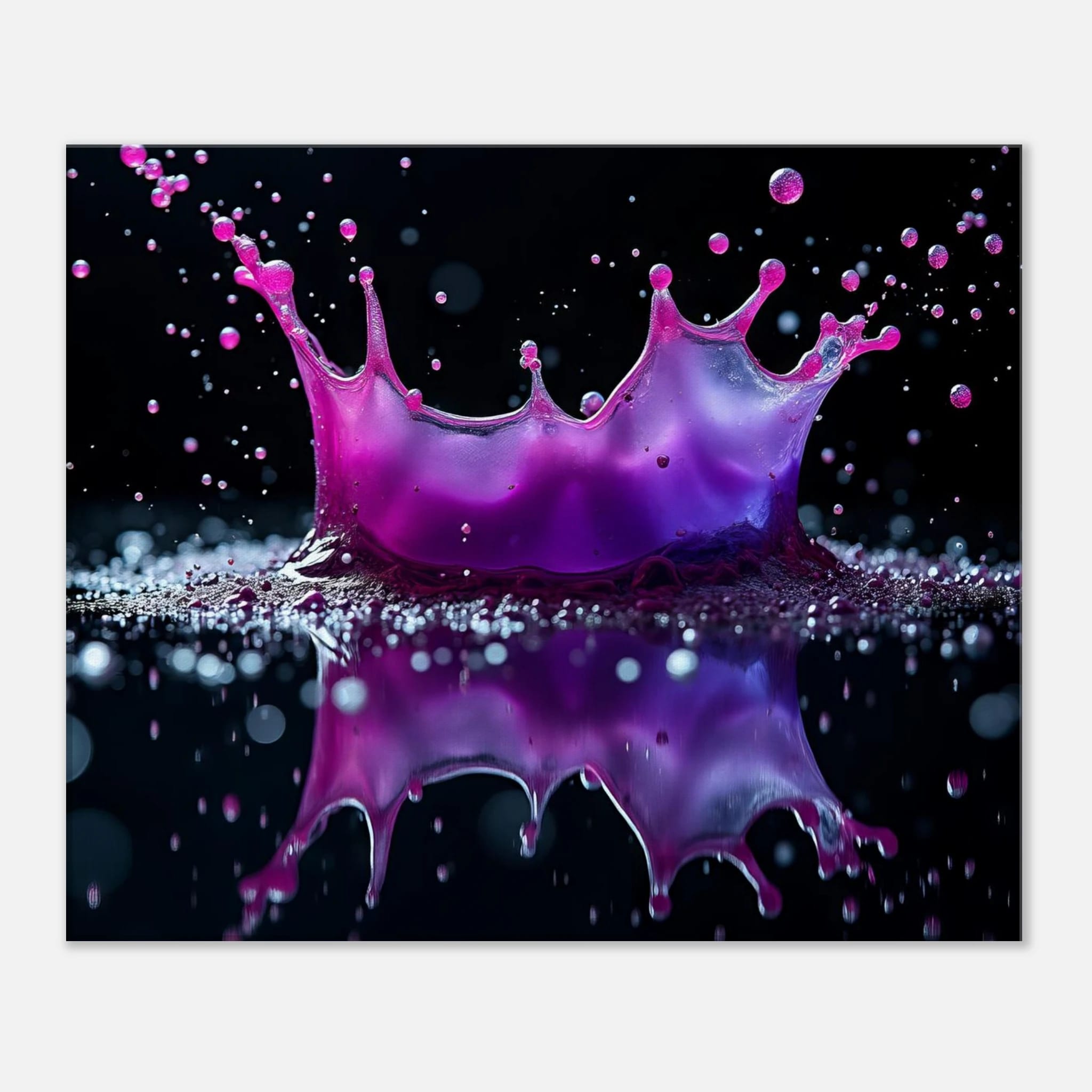 Amethyst Collision Canvas Wall Art