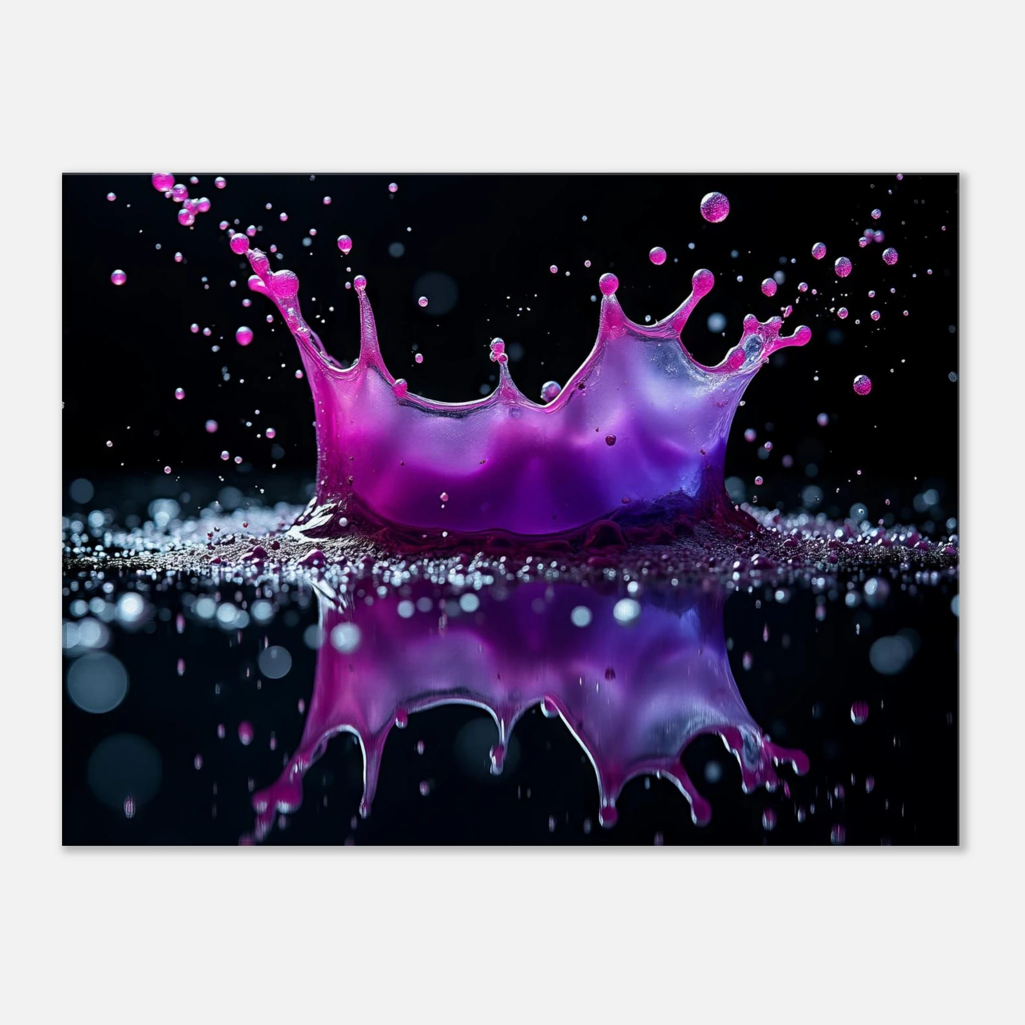Amethyst Collision Canvas Wall Art